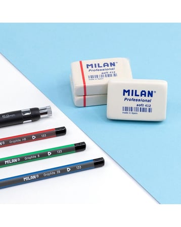 MILAN CMM412CF SENTETİK SİLGİ - 12ADET