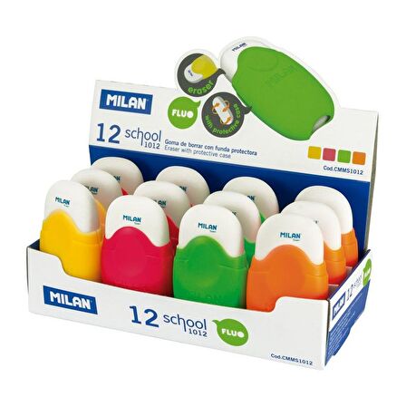 MILAN CMMS1012 SENTETİK SİLGİ KORUMA HAZNELİ - 12ADET