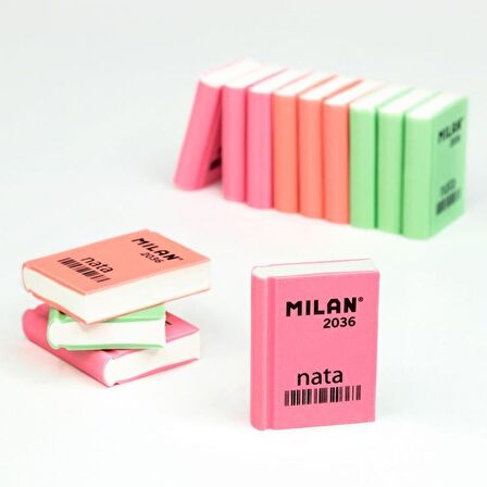 MILAN CPM2036 NATA® KİTAP ŞEKLİNDE PLASTİK SİLGİ - 36ADET