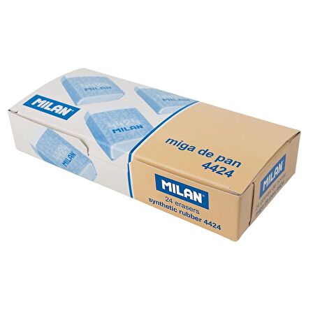 MILAN SOFT SYNTHETIC 4424 DİKDÖRTGEN SİLGİ 24LÜ
