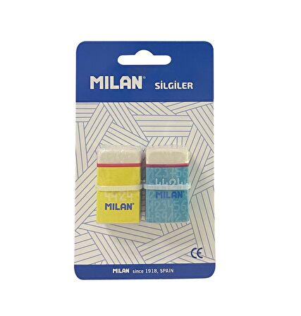 MILAN FLEXIBLE SYNT 4424/80 DİKDÖRTGEN SİLGİ BLİSTER - 2Lİ