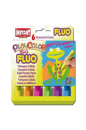 Instant Playcolor One Fluo Jel Guaj Boya 6'lı Fosforlu Renkler