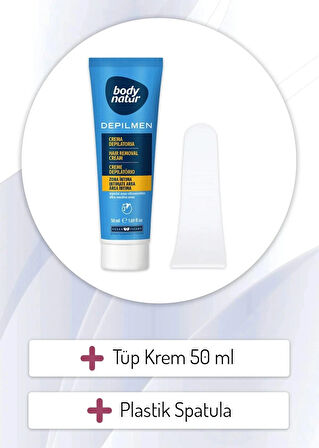 Body Natur Erkekler Için Genital Bölge Tüy Dökücü Krem – Hair Removal Cream 50ml