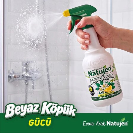 Natujen Genel Amaçlı Temizleyici Beyaz Köpük Gücü Limon Ferahlığı X9 Factor 1000 ml.