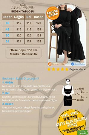 Yazlik Kadın Buyuk Beden Elbise Pileli Kadın Tesettur Elbise Ayrobin Kumas