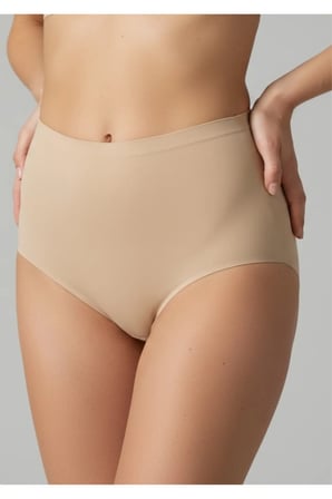 Lazer Kesim İz Yapmayan Yüksek Bel Slip Korse - Dikişsiz Toparlayıcı Korse Slip