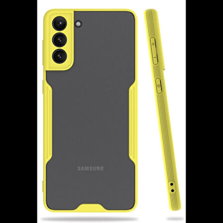 Newface Samsung Uyumlu Galaxy S21 Plus Kılıf Platin Silikon
