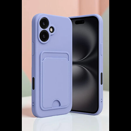 Newface iPhone 16 Kılıf Kelvin Kartvizitli Silikon