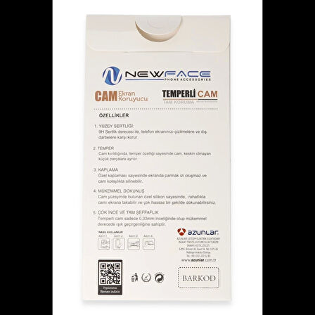 Newface Vivo Y36 3D Antistatik Hayalet Cam Ekran Koruyucu