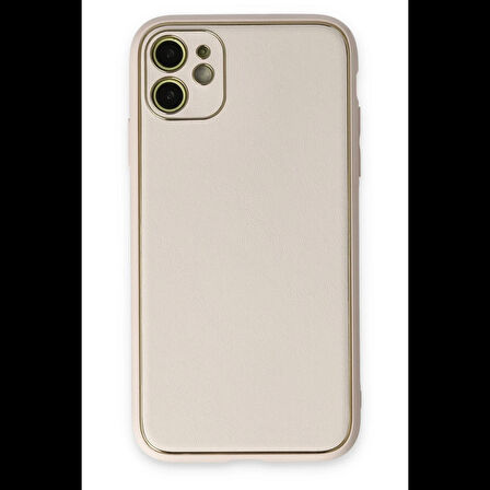 Newface iPhone 12 Kılıf Coco Deri Silikon Kapak