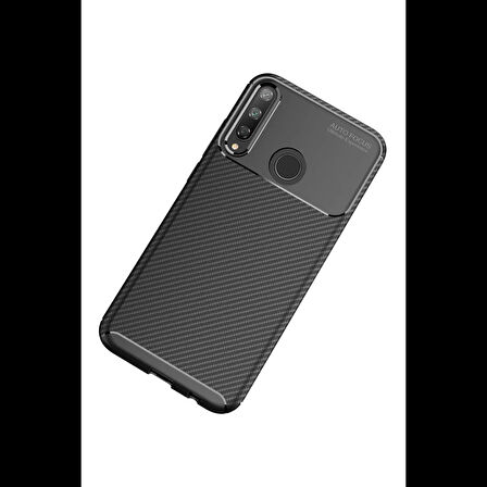 Joy Tekno Huawei P40 Lite E Kılıf Auto Focus Karbon Kapak