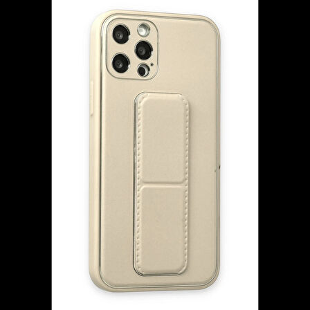 Newface iPhone 12 Pro Kılıf Coco Deri Standlı Kapak