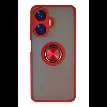 Newface Realme C55 Kılıf Montreal Yüzüklü Silikon Kapak