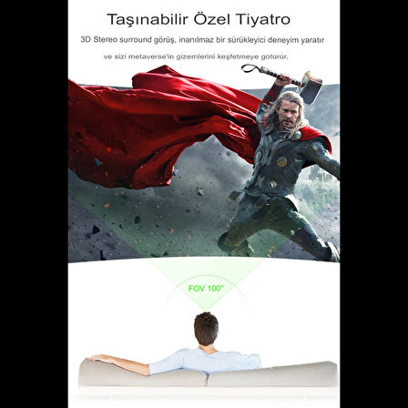 Newface Shinecon SC-G04EA 3D Sanal Gerçeklik Gözlüğü - Siyah