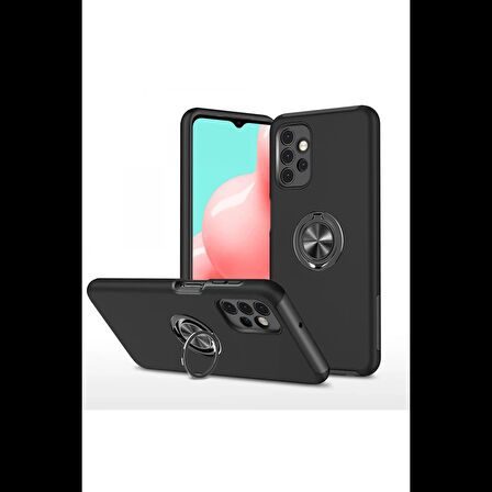 Newface Samsung Galaxy A72 Kılıf Elit Yüzüklü Kapak