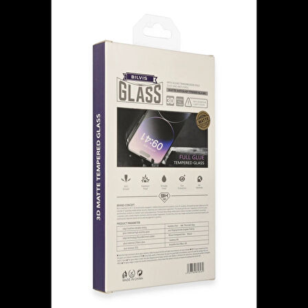 Newface iPhone 15 Bilvis 3D Mat Cam Ekran Koruyucu