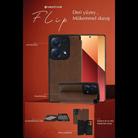 Newface General Mobile Era 50 Kılıf Flip Cover