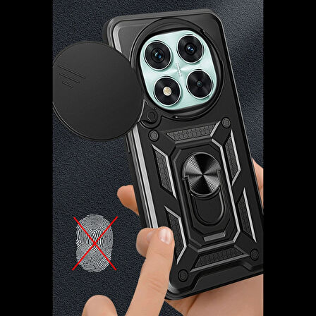 Xiaomi Redmi Note 14 Pro 5G Kılıf Pars Lens Yüzüklü Silikon