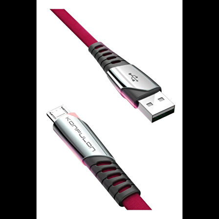 Konfulon DC16 Micro USB Kablo 1M 2.4A