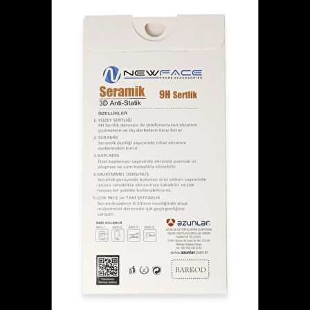 Newface Tecno Spark 20 3D Antistatik Seramik Nano Ekran Koruyucu