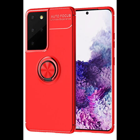 Newface Samsung Galaxy S21 Ultra Kılıf Range Yüzüklü Silikon