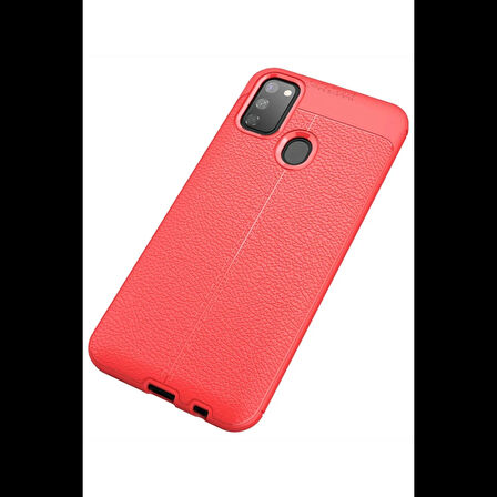Newface Samsung Galaxy M30S Kılıf Auto Focus Kapak - Kırmızı