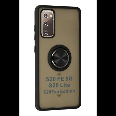 Newface Samsung Galaxy S20 FE Kılıf Montreal Yüzüklü Silikon Kapak
