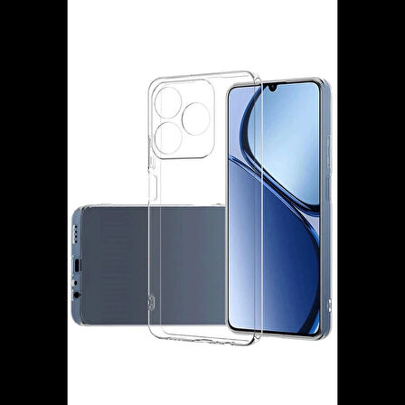 Newface Realme C61 Kılıf Lüx Şeffaf Silikon
