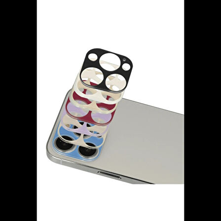 Newface iPhone 13 Pro Max Rainbow Kamera Lens Koruma Cam