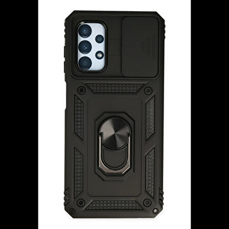 Newface Samsung Galaxy A33 5G Kılıf Pars Lens Yüzüklü Silikon