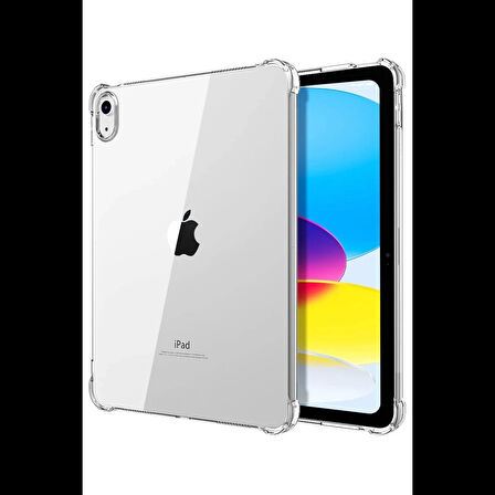 Newface iPad 2022 10.9 (10.nesil) Kılıf Anti Shock Tablet Silikon - Şeffaf