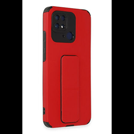 Newface Xiaomi Uyumlu Redmi 10C Kılıf Mega Standlı Silikon