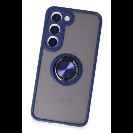Newface Samsung Galaxy S23 Kılıf Montreal Yüzüklü Silikon Kapak