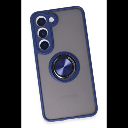 Newface Samsung Galaxy S23 Kılıf Montreal Yüzüklü Silikon Kapak