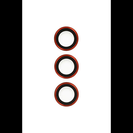 Newface Samsung Galaxy S23 Metal Kamera Lens - Kırmızı