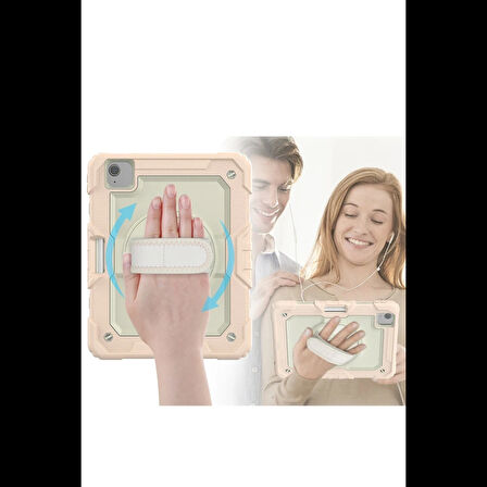 Newface iPad Pro 11 (2020) Kılıf Strap New Tablet Kapak