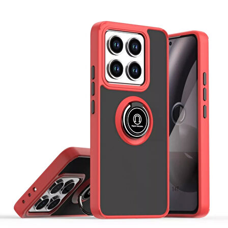 Newface Xiaomi Mi 14T Montreal Yüzüklü Silikon Kapak