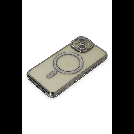 Newface iPhone 15 Kılıf Joke Simli Magneticsafe Kılıf