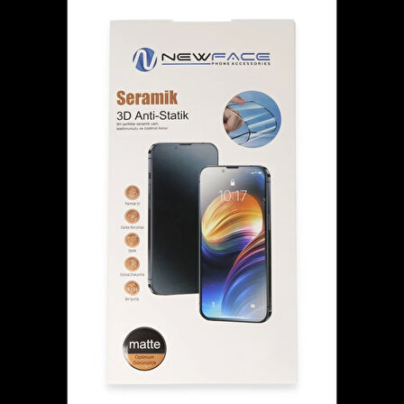 Newface Samsung Uyumlu Galaxy A12 3D Antistatik Mat Seramik Nano Ekran Koruyucu