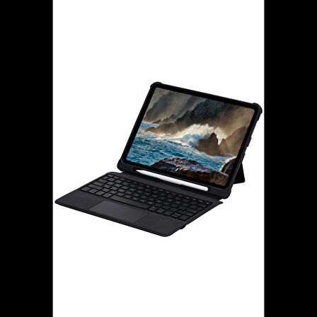 Newface T5206D iPad 10.2 (7.nesil) Kılıf İnter Ledli Klavyeli Tablet Kılıfı - Siyah