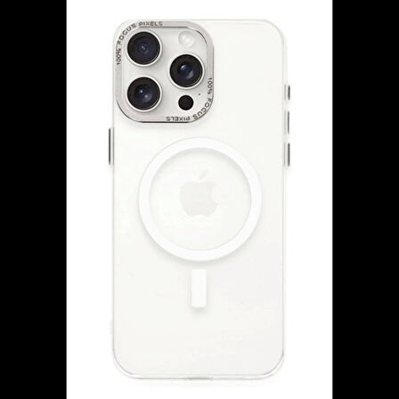Newface iPhone 15 Pro Kılıf Anka PC Magneticsafe Sert Metal Kapak
