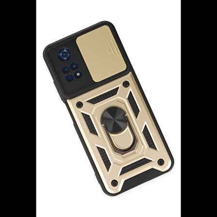 Newface Xiaomi Uyumlu Poco M4 Pro 4G Kılıf Pars Lens Yüzüklü Silikon