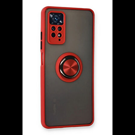 Newface Xiaomi Redmi Note 11 Pro Kılıf Montreal Yüzüklü Silikon Kapak