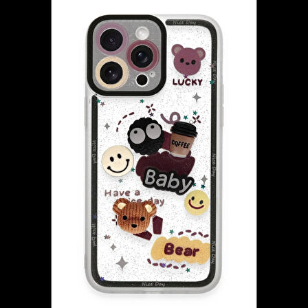Newface iPhone 14 Pro Kılıf Sweet Desenli Silikon Kapak