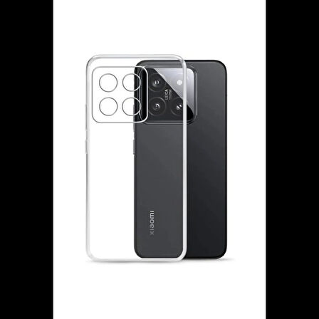 Newface Xiaomi Mi 14T Pro Kılıf Lüx Şeffaf Silikon