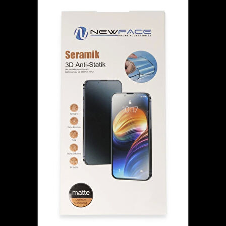 Newface Samsung Galaxy A15 4G 3D Antistatik Mat Seramik Nano Ekran Koruyucu