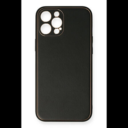 Newface iPhone 12 Pro Kılıf Coco Deri Silikon Kapak