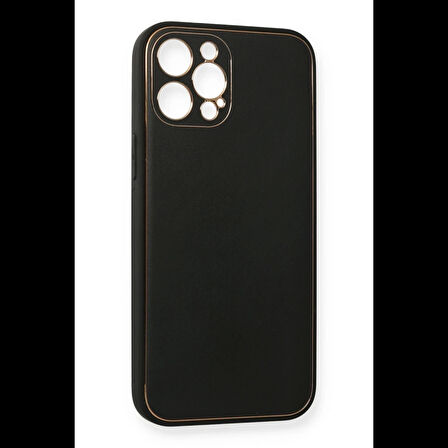 Newface iPhone 12 Pro Kılıf Coco Deri Silikon Kapak
