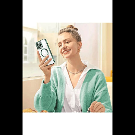 Newface iPhone 14 Pro Max Kılıf Kross Magneticsafe Kapak