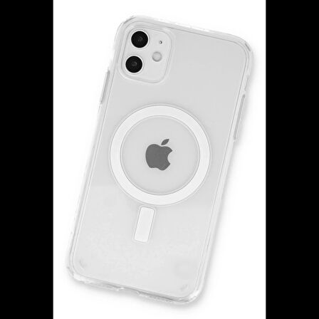 Newface iPhone 11 Kılıf Pc Real Magsafe Kapak - Şeffaf